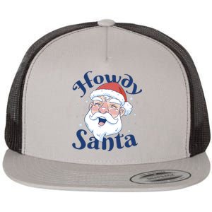 Howdy Santa Christmas Flat Bill Trucker Hat