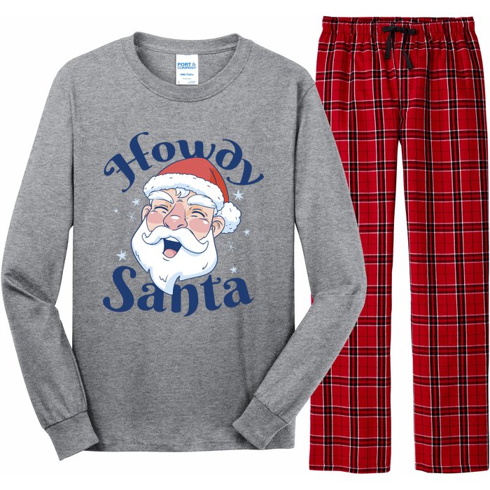 Howdy Santa Christmas Long Sleeve Pajama Set