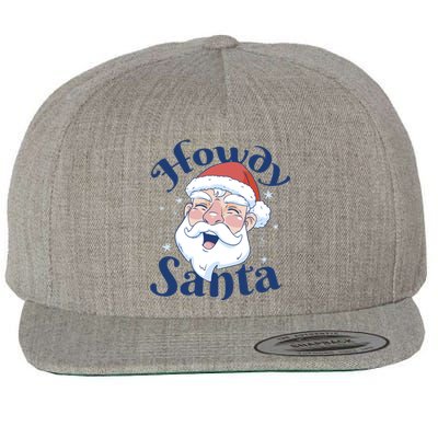 Howdy Santa Christmas Wool Snapback Cap