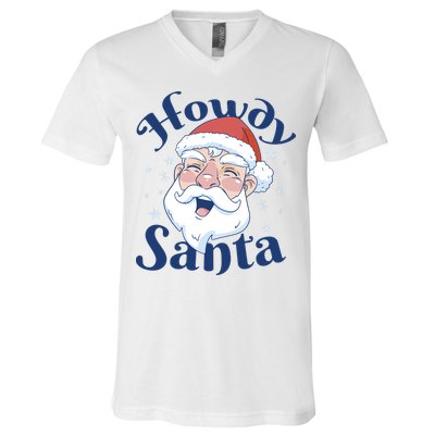 Howdy Santa Christmas V-Neck T-Shirt
