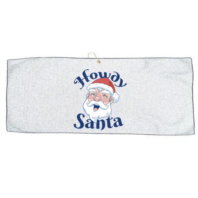 Howdy Santa Christmas Large Microfiber Waffle Golf Towel