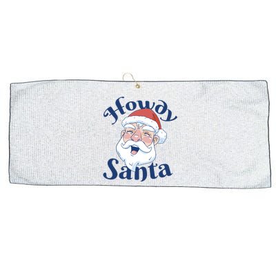 Howdy Santa Christmas Large Microfiber Waffle Golf Towel