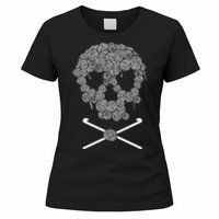 Halloweeen Skull Crochet Lovers Yarn Funny Skeleton Gift Women's T-Shirt