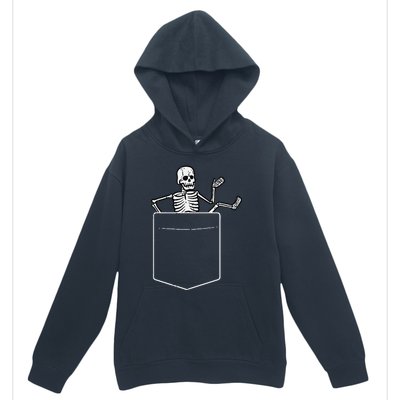 Halloween Skeleton Costume Pocket Urban Pullover Hoodie