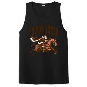 Howdy Santa Cow Christmas Country Gift PosiCharge Competitor Tank