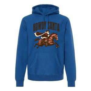 Howdy Santa Cow Christmas Country Gift Premium Hoodie