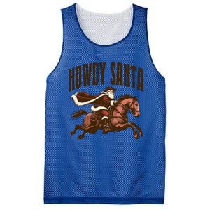 Howdy Santa Cow Christmas Country Gift Mesh Reversible Basketball Jersey Tank