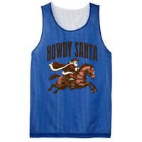 Howdy Santa Cow Christmas Country Gift Mesh Reversible Basketball Jersey Tank