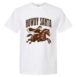 Howdy Santa Cow Christmas Country Gift Garment-Dyed Heavyweight T-Shirt