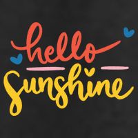 Hello Sunshine Cute Gift 7 Panel Mesh Trucker Snapback Hat