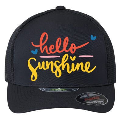 Hello Sunshine Cute Gift Flexfit Unipanel Trucker Cap