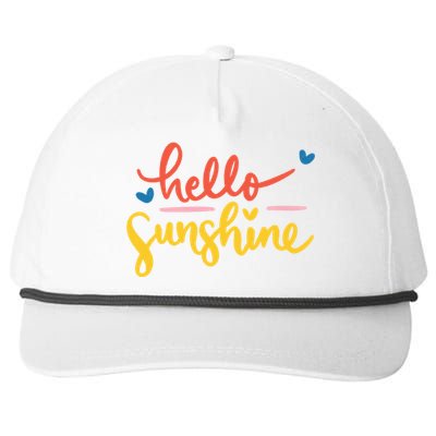 Hello Sunshine Cute Gift Snapback Five-Panel Rope Hat