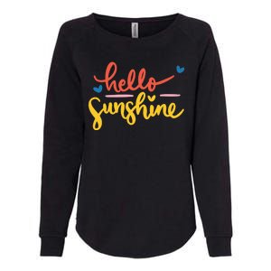 Hello Sunshine Cute Gift Womens California Wash Sweatshirt