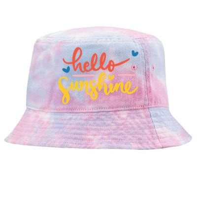 Hello Sunshine Cute Gift Tie-Dyed Bucket Hat