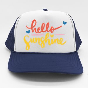 Hello Sunshine Cute Gift Trucker Hat