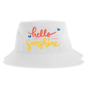 Hello Sunshine Cute Gift Sustainable Bucket Hat