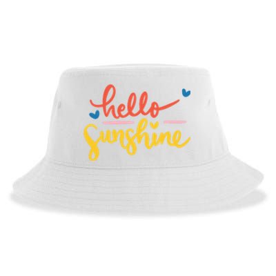 Hello Sunshine Cute Gift Sustainable Bucket Hat