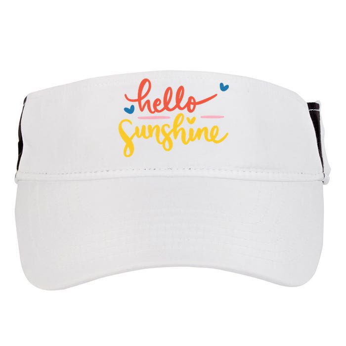 Hello Sunshine Cute Gift Adult Drive Performance Visor