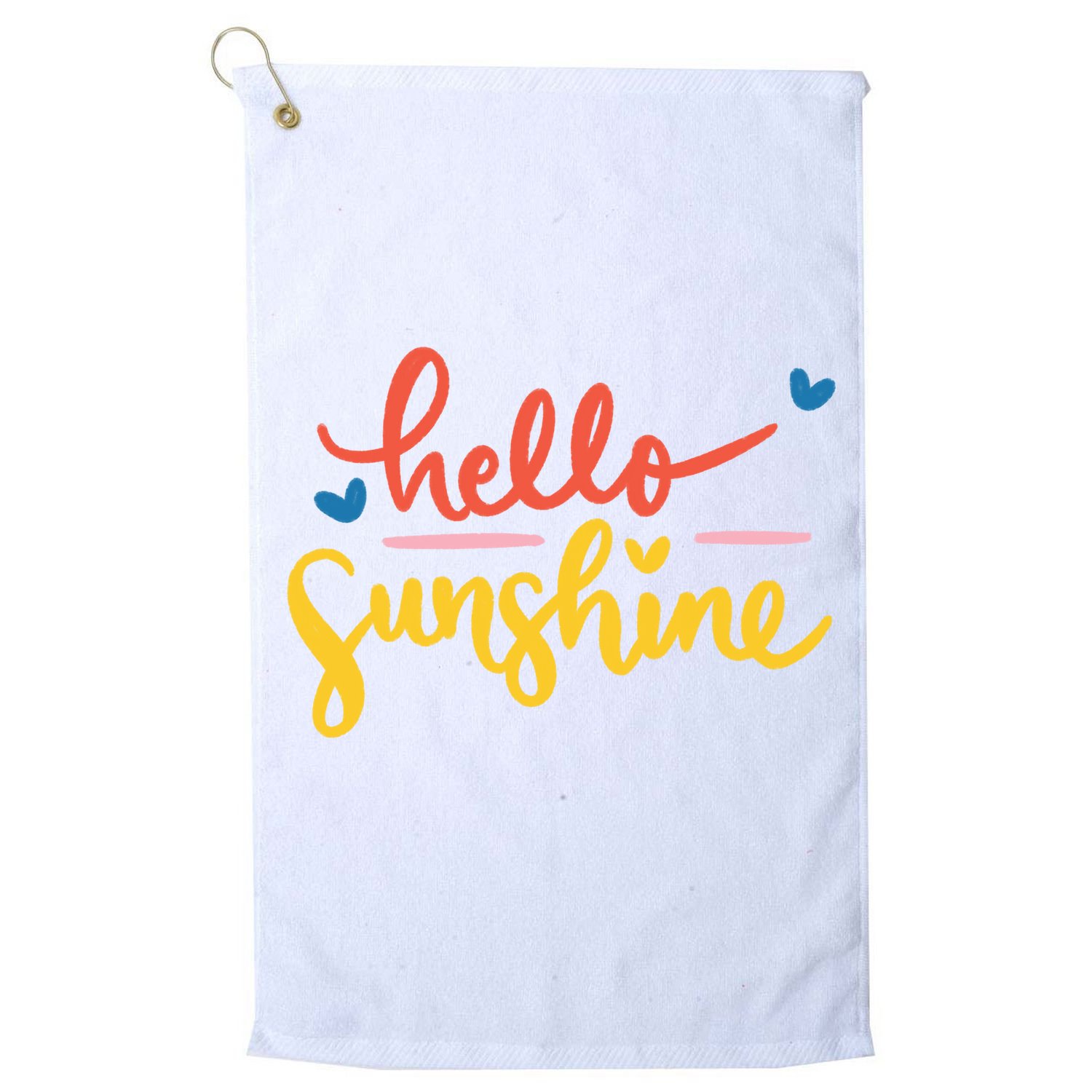 Hello Sunshine Cute Gift Golf Towel