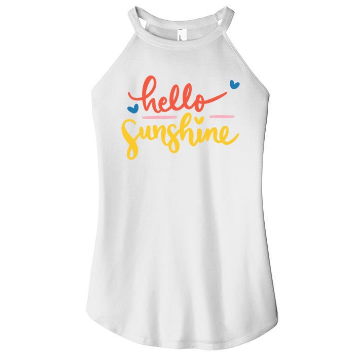 Hello Sunshine Cute Gift Women’s Perfect Tri Rocker Tank