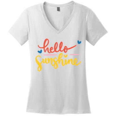 Hello Sunshine Cute Gift Women's V-Neck T-Shirt