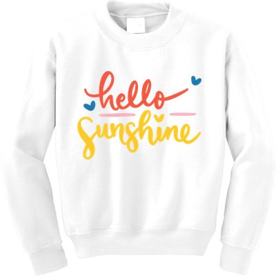 Hello Sunshine Cute Gift Kids Sweatshirt