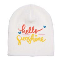 Hello Sunshine Cute Gift Short Acrylic Beanie