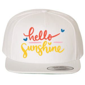 Hello Sunshine Cute Gift Wool Snapback Cap