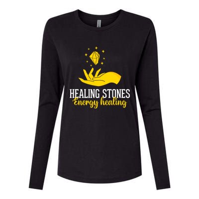 Healing Stones Chakra Chakra Life Tree Chakra Medicine Gift Womens Cotton Relaxed Long Sleeve T-Shirt