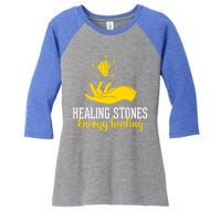 Healing Stones Chakra Chakra Life Tree Chakra Medicine Gift Women's Tri-Blend 3/4-Sleeve Raglan Shirt