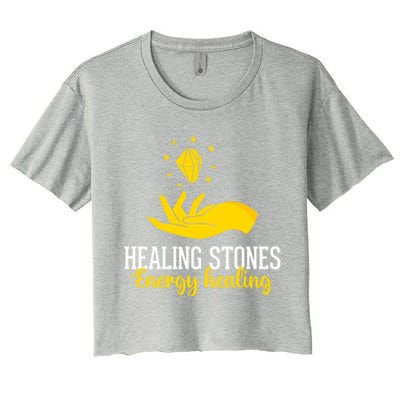 Healing Stones Chakra Chakra Life Tree Chakra Medicine Gift Women's Crop Top Tee