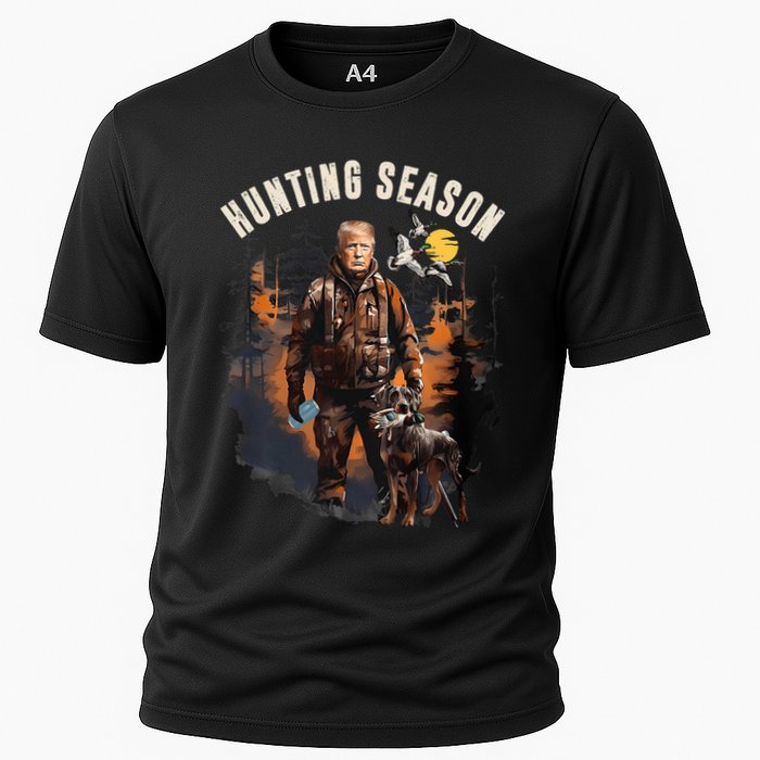 Hunting Season Camo Hunting Trump Duck Cooling Performance Crew T-Shirt