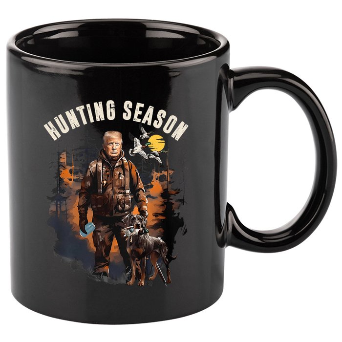 Hunting Season Camo Hunting Trump Duck 11oz C Handle Ceramic Mug
