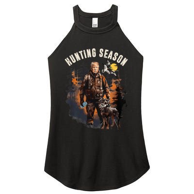 Hunting Season Camo Hunting Trump Duck Women's Perfect Tri Rocker Tank