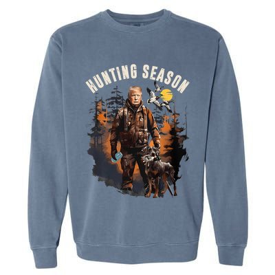 Hunting Season Camo Hunting Trump Duck Garment-Dyed Sweatshirt