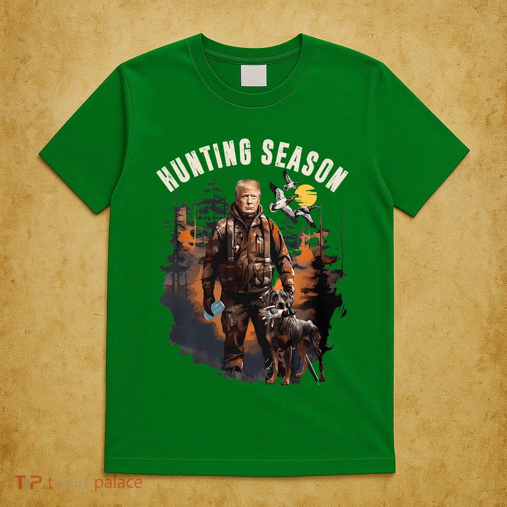 Hunting Season Camo Hunting Trump Duck T-Shirt