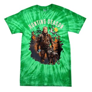 Hunting Season Camo Hunting Trump Duck Tie-Dye T-Shirt