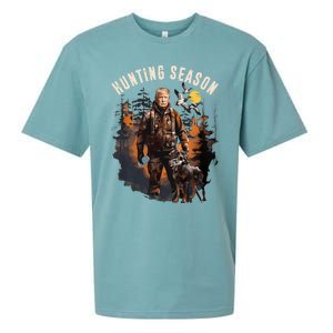 Hunting Season Camo Hunting Trump Duck Sueded Cloud Jersey T-Shirt