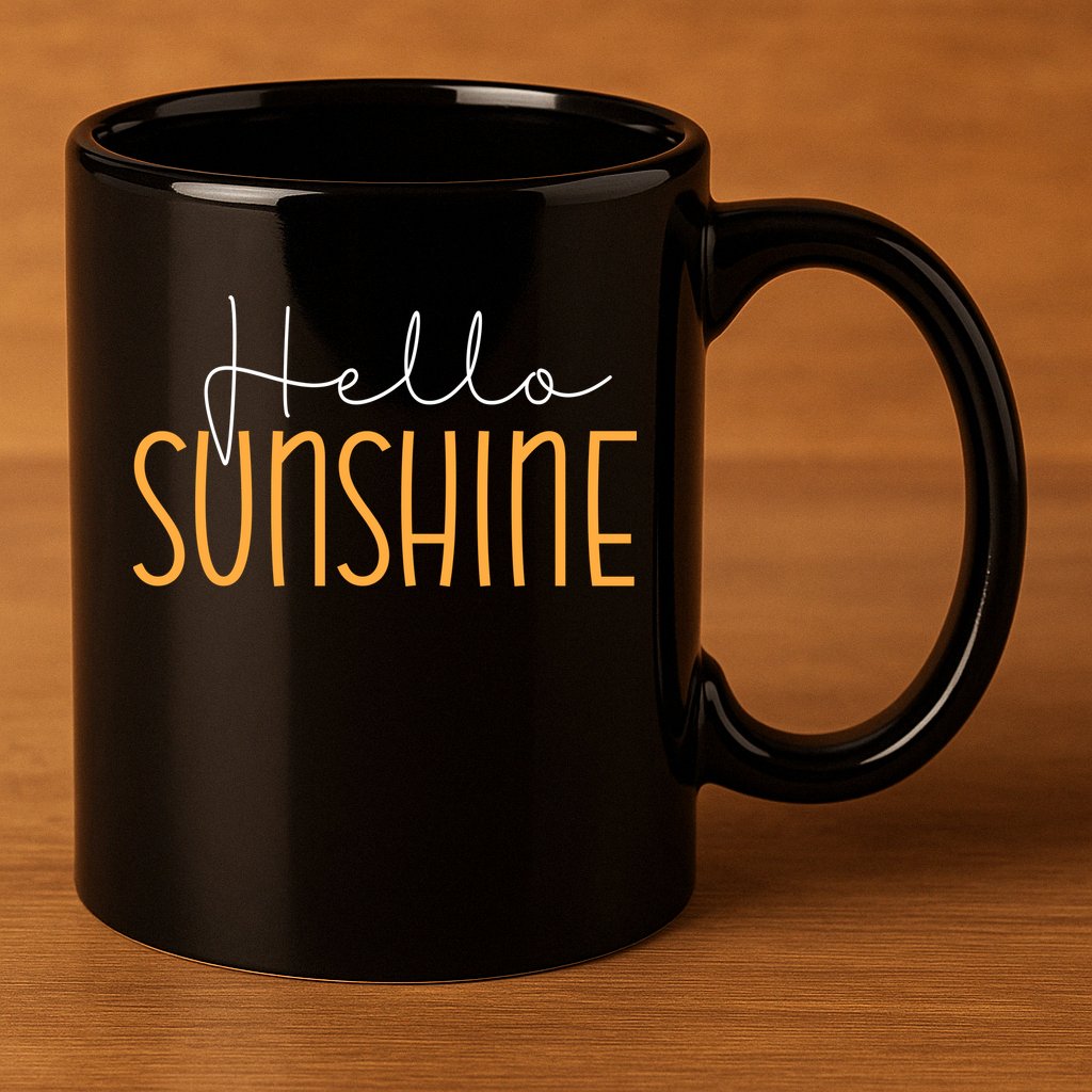 Hello Sunshine Cute Gift 11oz C Handle Ceramic Mug