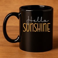 Hello Sunshine Cute Gift 11oz C Handle Ceramic Mug