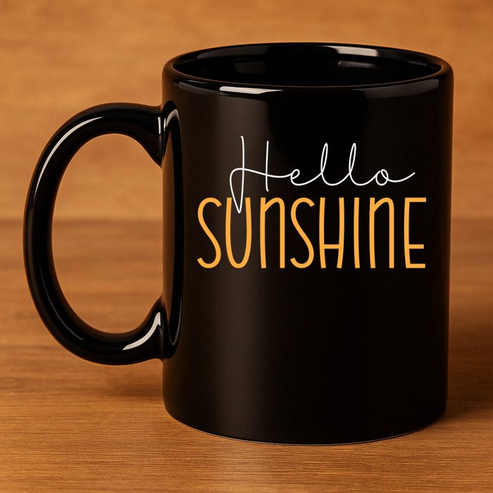 Hello Sunshine Cute Gift 11oz C Handle Ceramic Mug