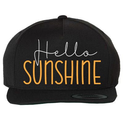 Hello Sunshine Cute Gift Wool Snapback Cap