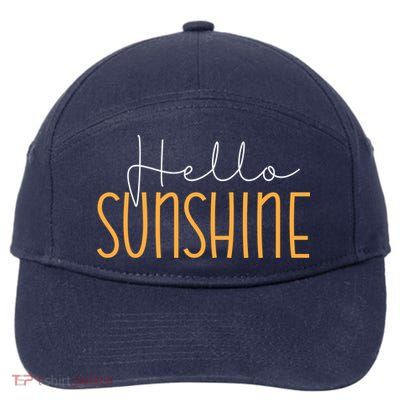 Hello Sunshine Cute Gift 7-Panel Snapback Hat