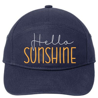 Hello Sunshine Cute Gift 7-Panel Snapback Hat