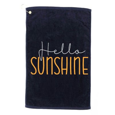 Hello Sunshine Cute Gift Platinum Collection Golf Towel