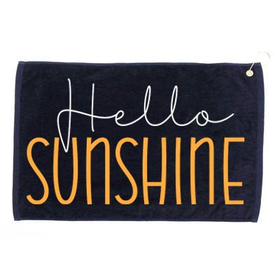 Hello Sunshine Cute Gift Grommeted Golf Towel