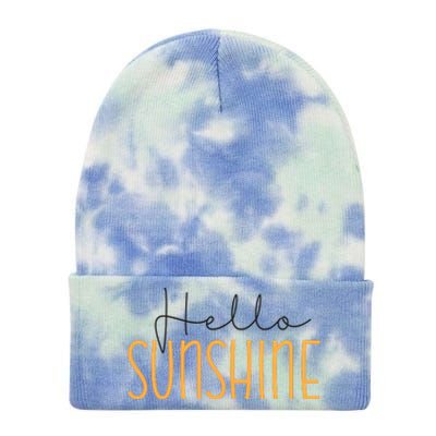 Hello Sunshine Cute Gift Tie Dye 12in Knit Beanie