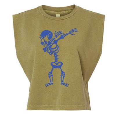 Halloween Skeleton Costumes Design Dab Dabbing Gift Garment-Dyed Women's Muscle Tee