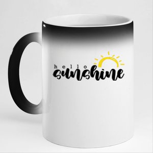 Hello Sunshine Cute Gift 11oz Black Color Changing Mug