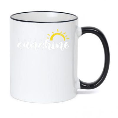 Hello Sunshine Cute Gift 11oz Black Color Changing Mug